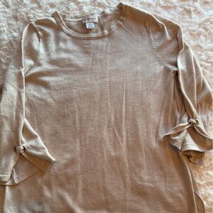 Liz Claiborne Cream Tunic Top